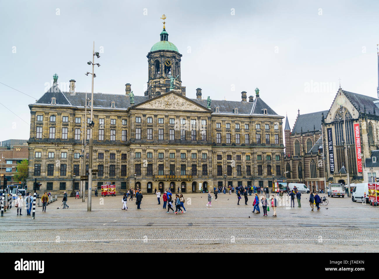 Der Royal Palace auf dem Dam Platz, Amsterdam, Niederlande, Europa Stockfoto