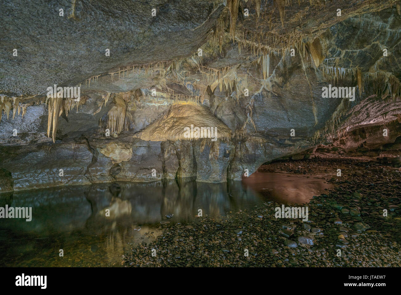 Marble Arch Caves, County Fermanagh, Ulster, Nordirland, Großbritannien, Europa Stockfoto