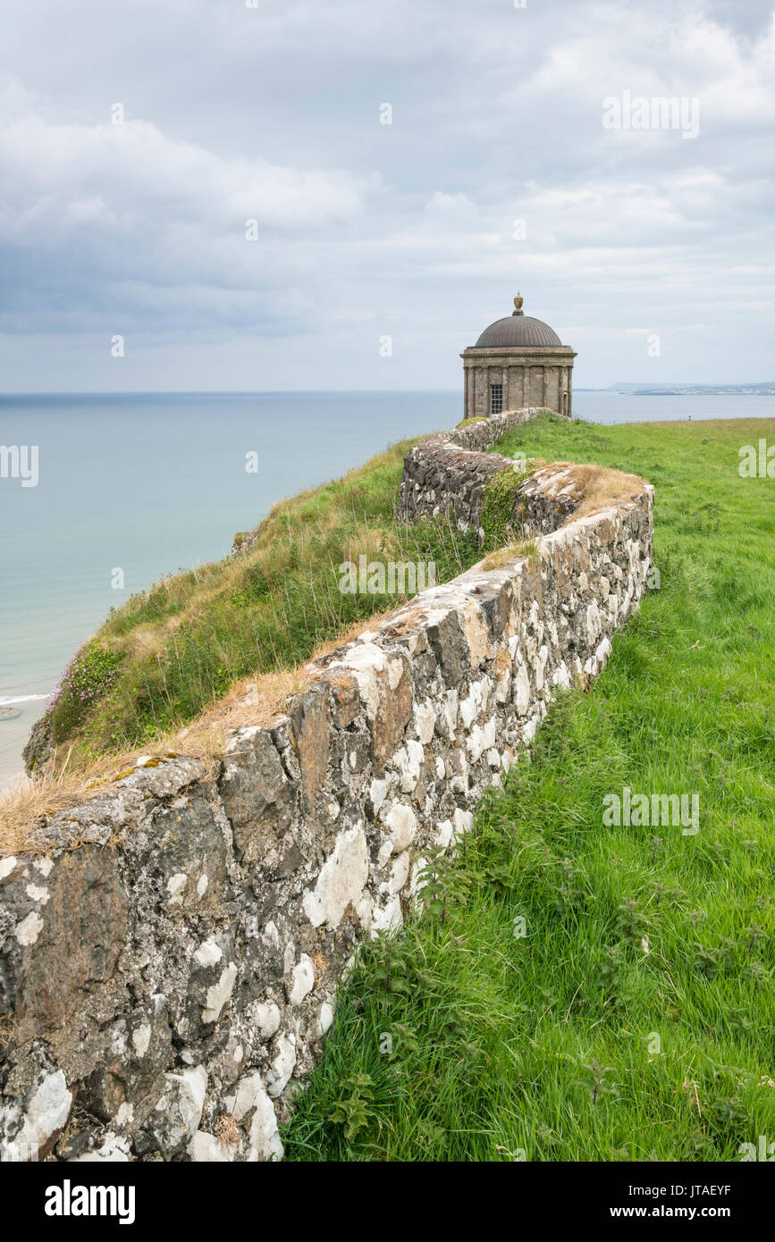 Mussenden Temple, Castlerock, County Londonderry, Ulster, Nordirland, Großbritannien, Europa Stockfoto
