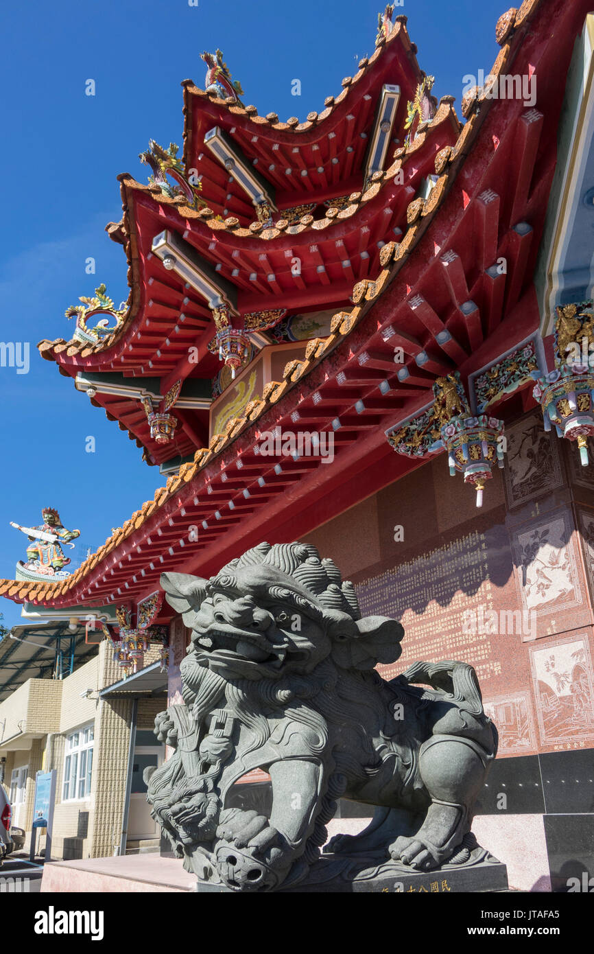 Longfeng Tempel, Sun Moon Lake, Taiwan, Asien Stockfoto