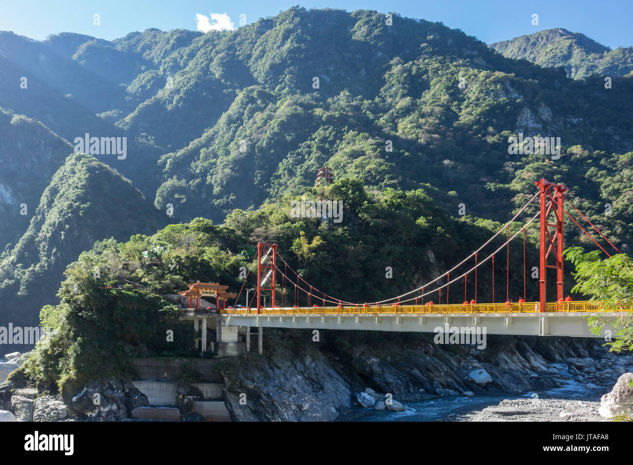 Tianxiang Brücke, Taroko Schlucht, Taiwan, Asien Stockfoto