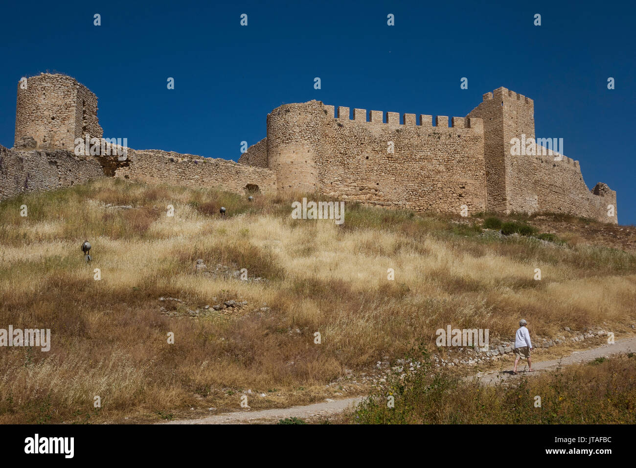 Larissa Fort, Argos, Peloponnes, Griechenland, Europa Stockfoto