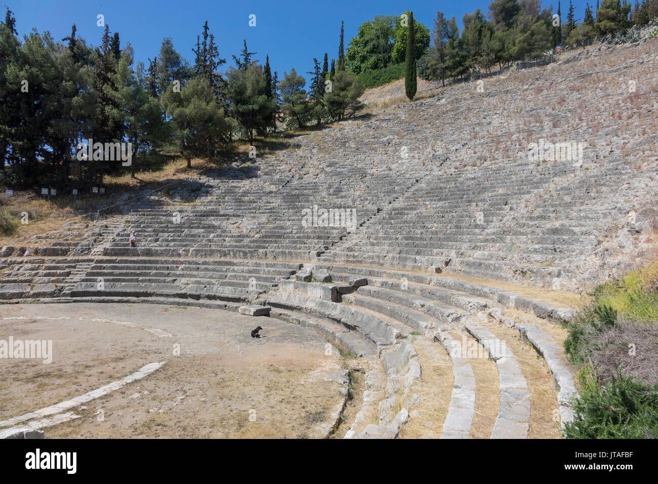 Das antike Theater, Argos, Peloponnes, Griechenland, Europa Stockfoto