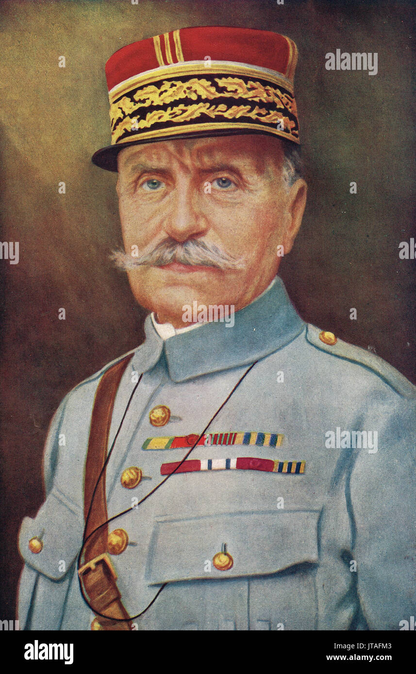 Marschall Foch, Allied Commander-in-chief Stockfoto