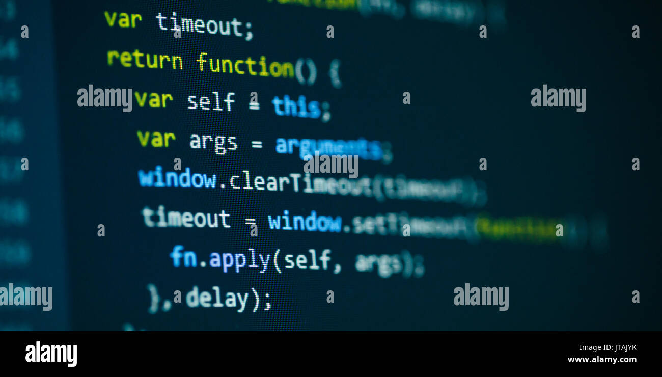 Software Computer Programmier-code Stockfoto