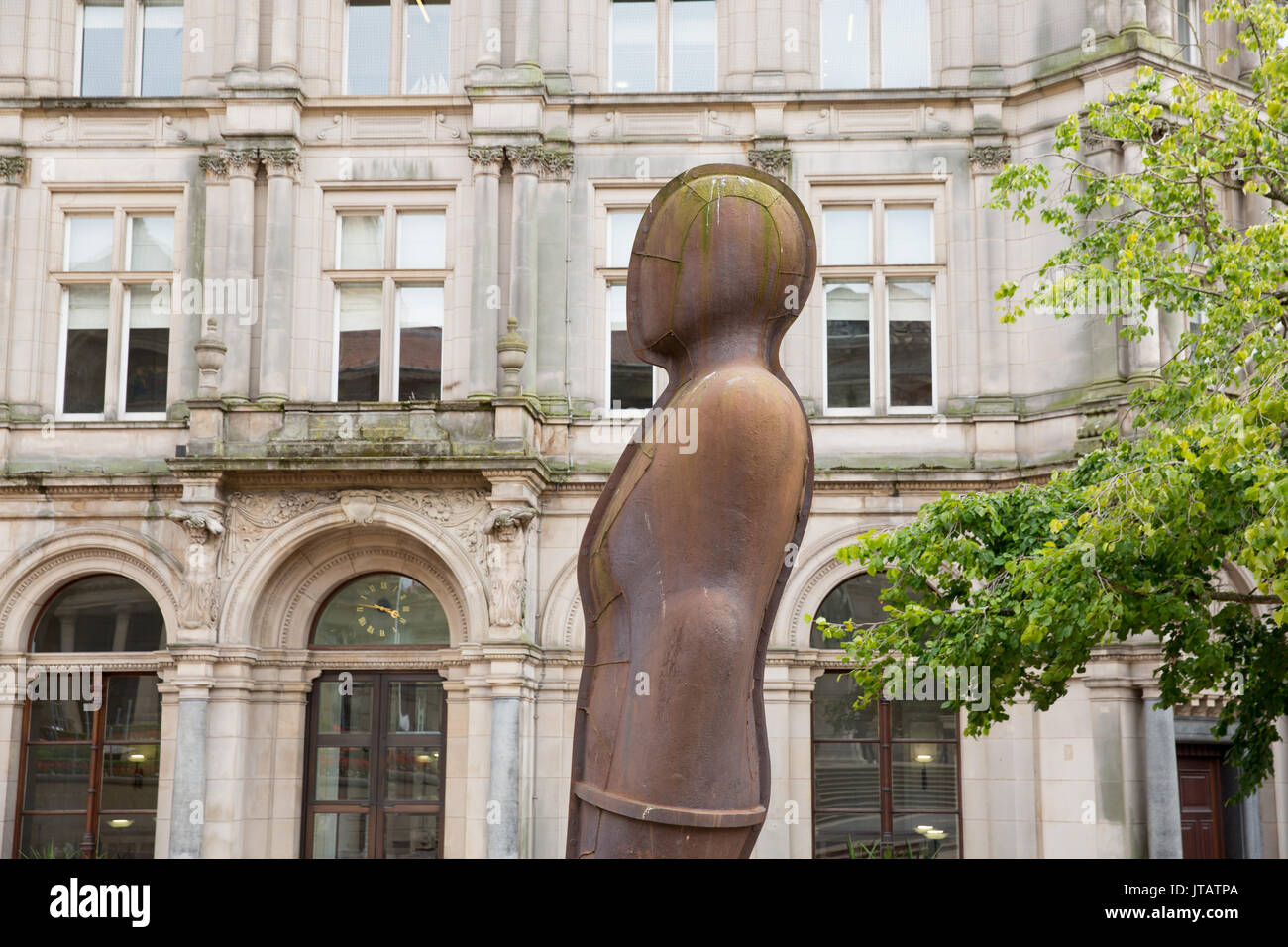 Der Iron Man Statue in Birmingham von Anthony Gormley geformt Stockfoto