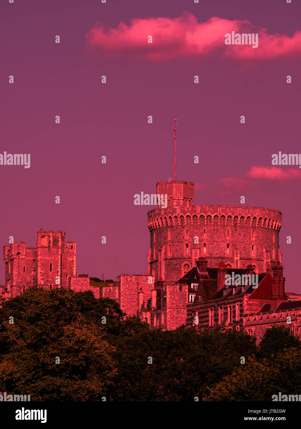 Schloss Windsor, Windsor, Berkshire, England, UK, GB. Stockfoto