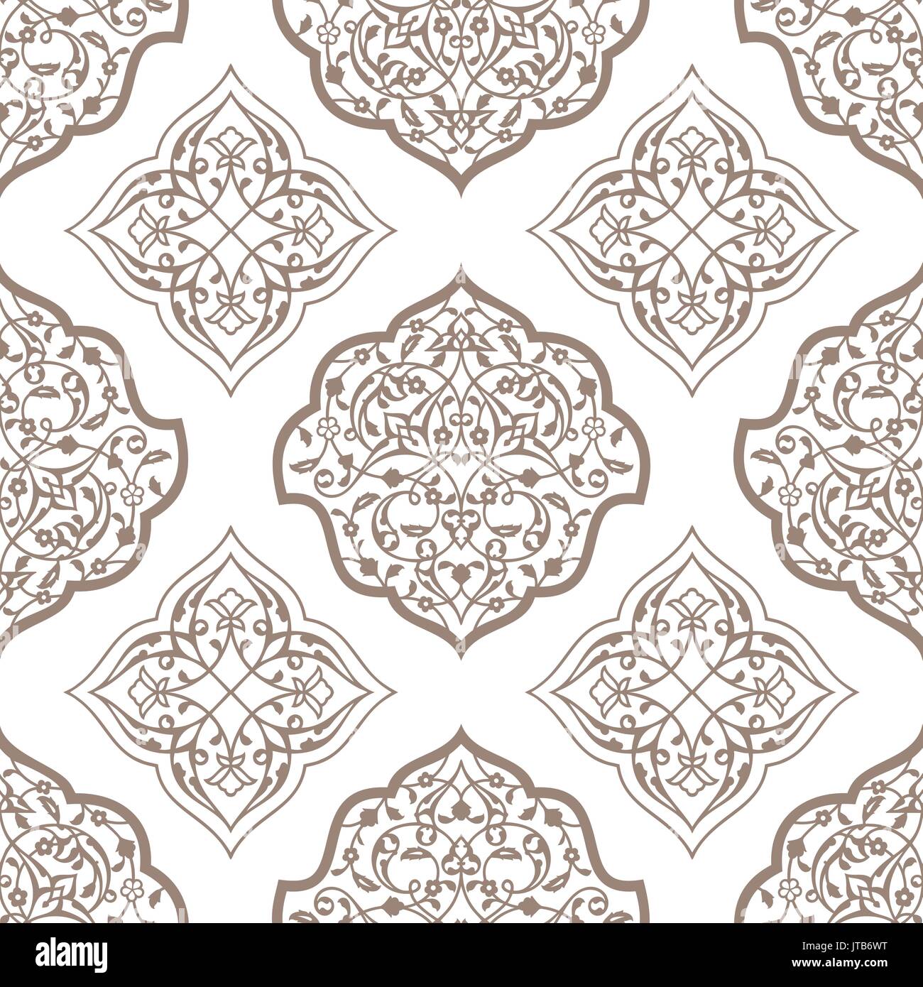 Orientalische nahtlose Muster von Mandalas Vektor Abbildung - Bild