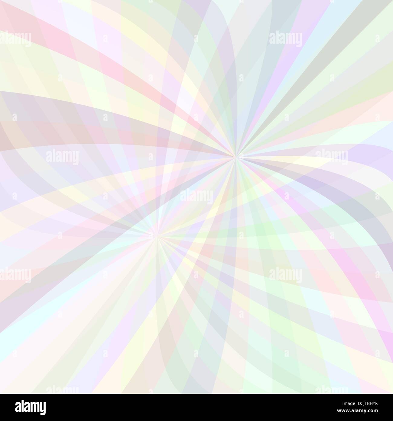 Abstrakt geschwungene ray Burst Hintergrund - Vector Illustration aus hellen gebogenen Strahlen in blassen Farben Stock Vektor