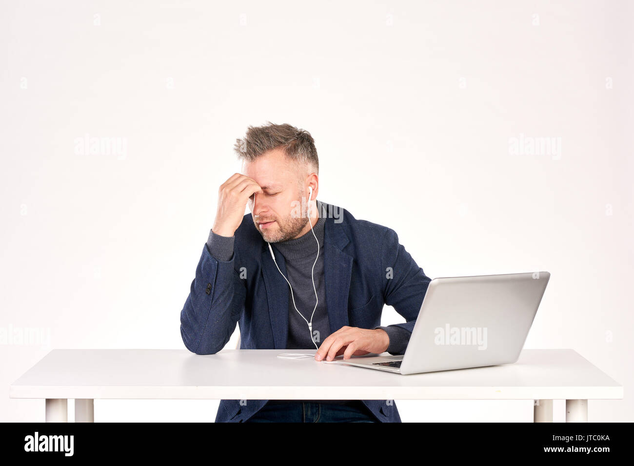 Business-video-Anruf Stockfoto