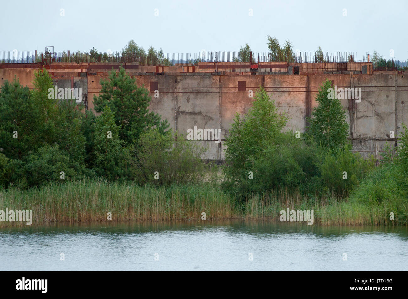 Unvollendetes Kernkraftwerk in Zarnowiec Kartoszyno, Polen 5. August 2017 © wojciech Strozyk/Alamy Stock Foto Stockfoto