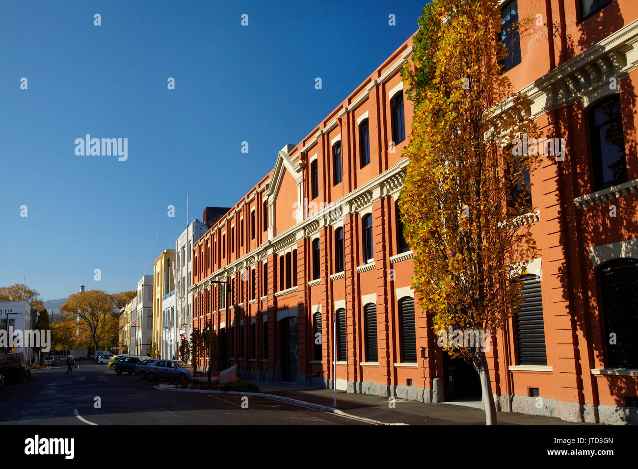 Historische Gebäude, Vogel Street, Dunedin, Südinsel, Neuseeland Stockfoto