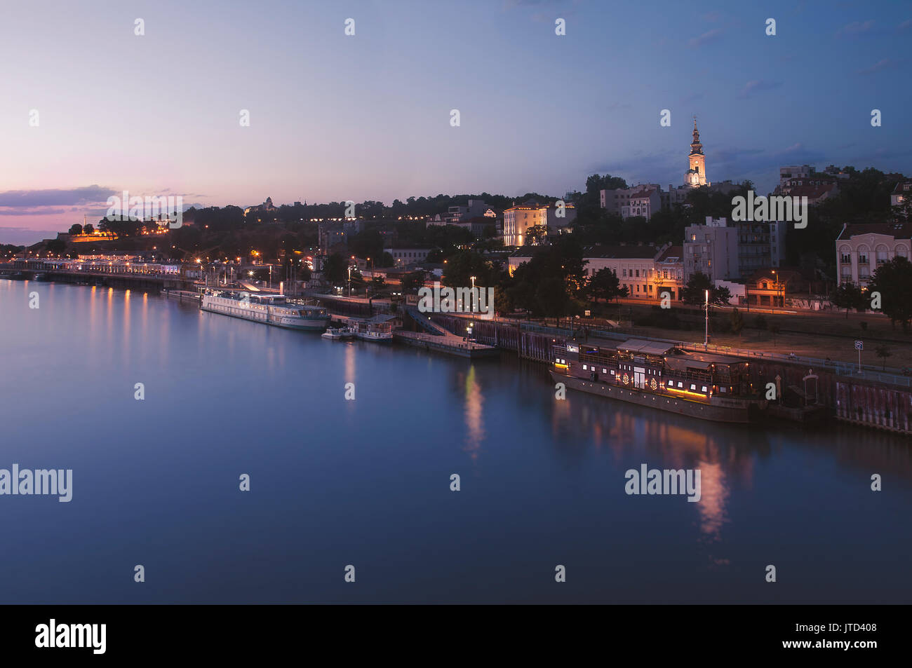 Stadtbild der Stadt Beograd-Belgrade in Serbia-Vue sur la Ville de Belgrad Stockfoto