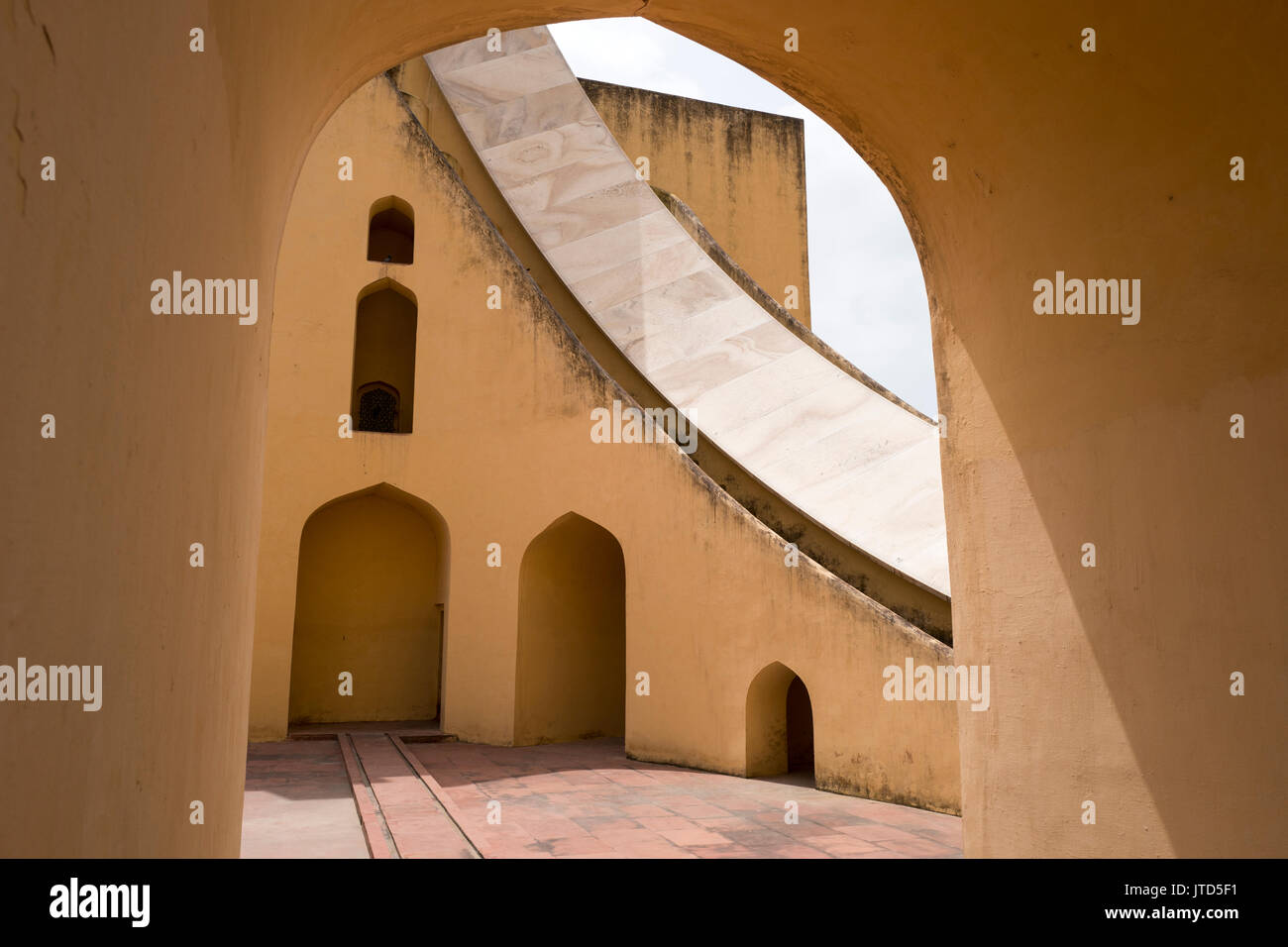 Jantar Mantar Observatorium in Jaipur, Rajasthan, Indien Stockfoto