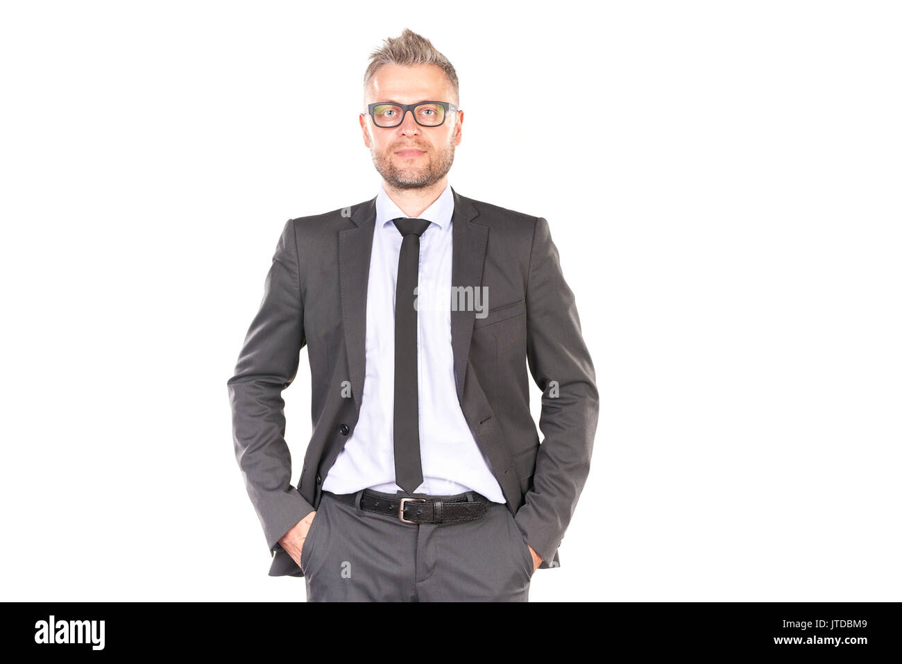 Stattlich und zuversichtlich Geschäftsmann Stockfoto