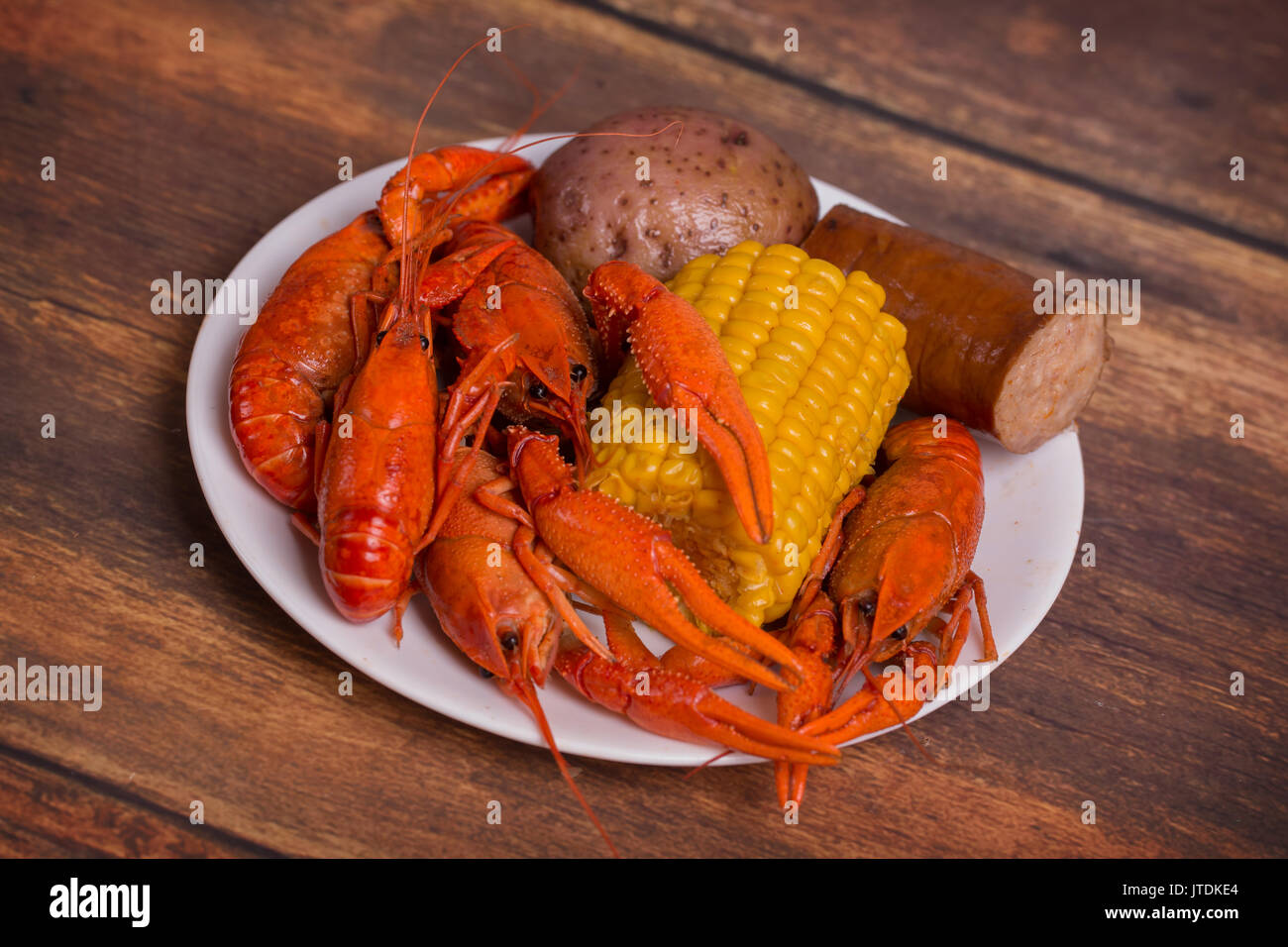 Louisiana Langusten Kochen Stockfoto