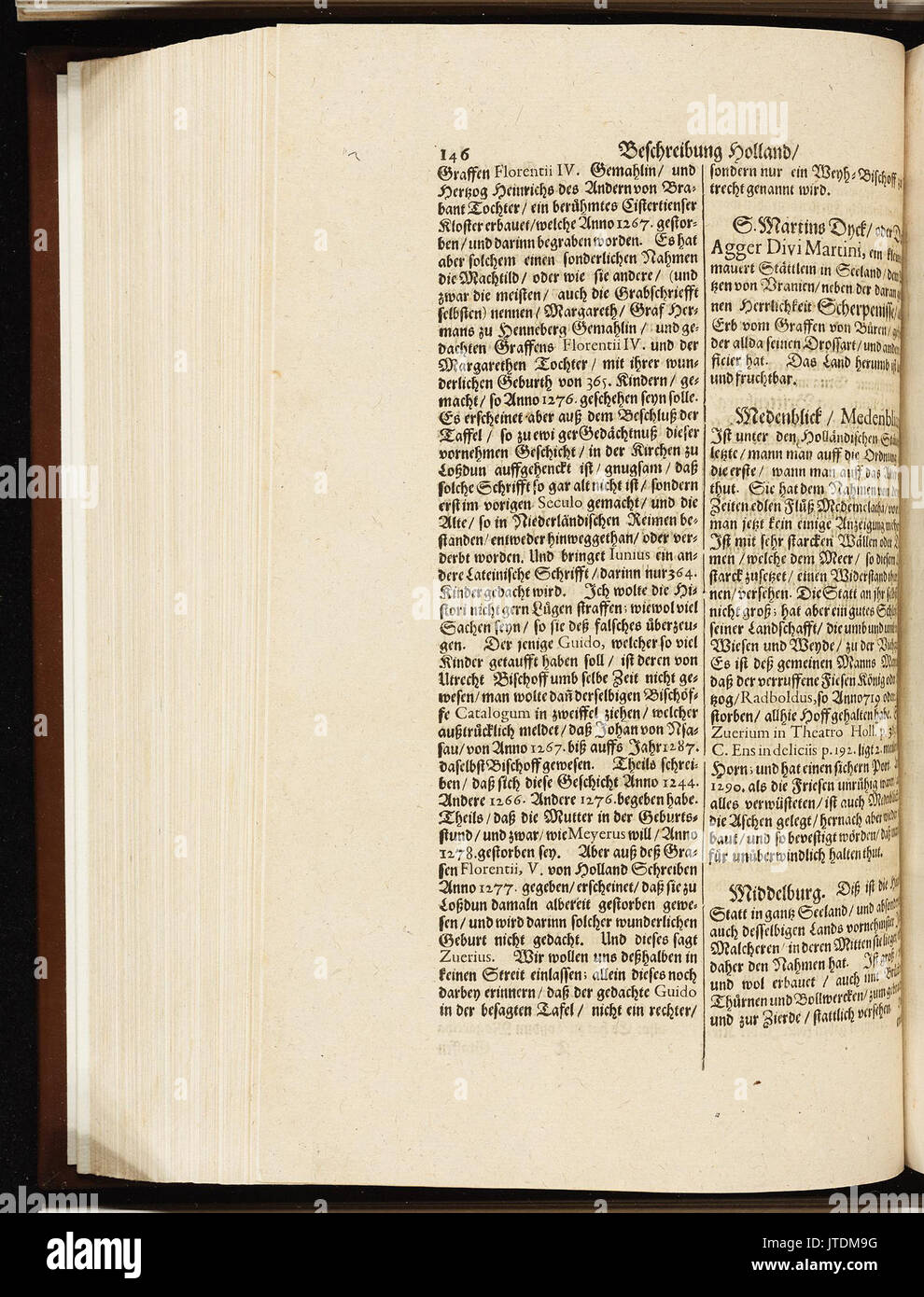 Topographia Circuli Burgundici (Merian) 285 Stockfoto