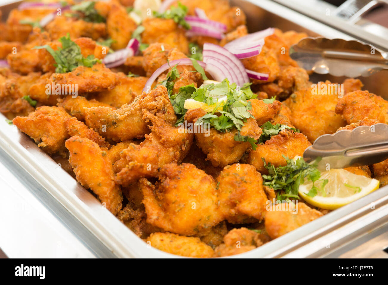 frittiertem Fisch Stockfoto