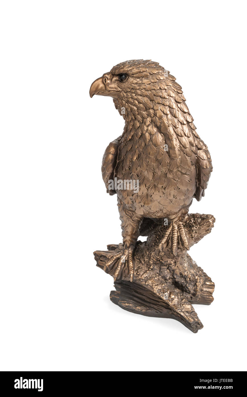 Bronzefigur eines Adlers Stockfoto
