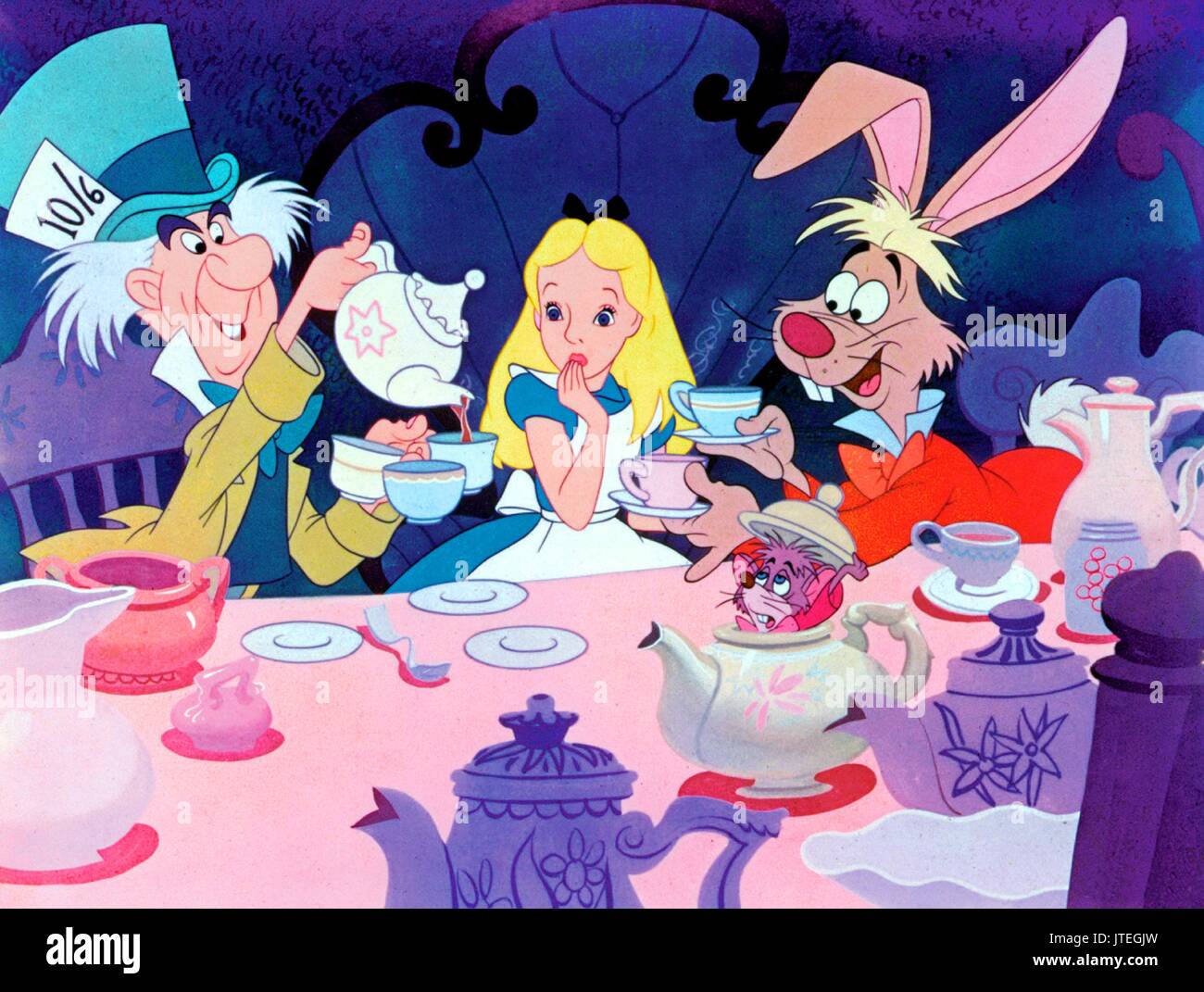 MAD HATTER-ALICE & MÄRZ HASE ALICE IM WUNDERLAND (1951 ...