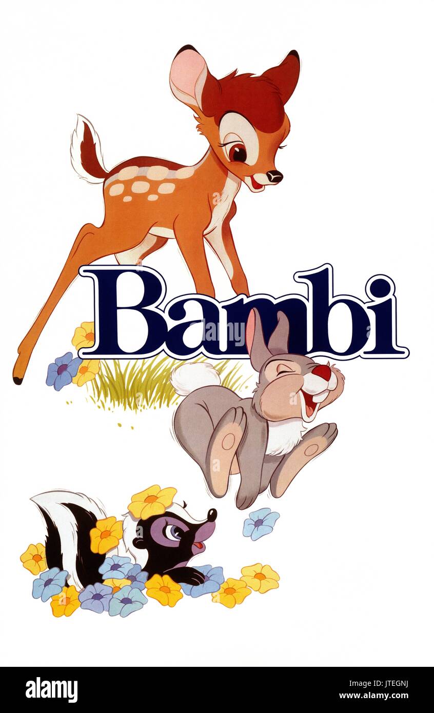 BAMBI, THUMPER, Blume, Bambi, 1942 Stockfoto