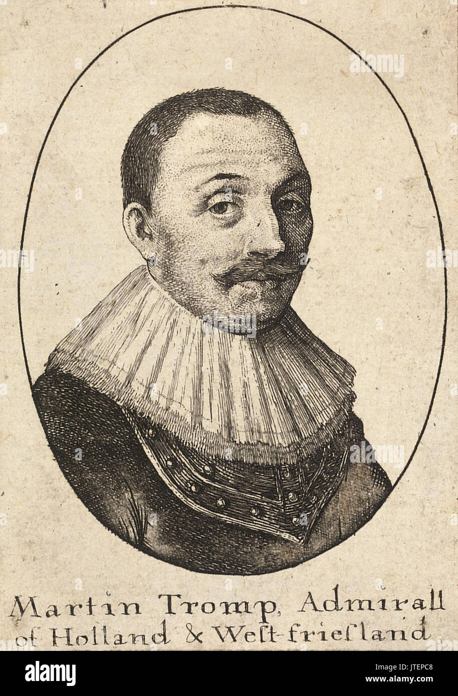 Wenzel Hollar Admiral Tromp Stockfoto