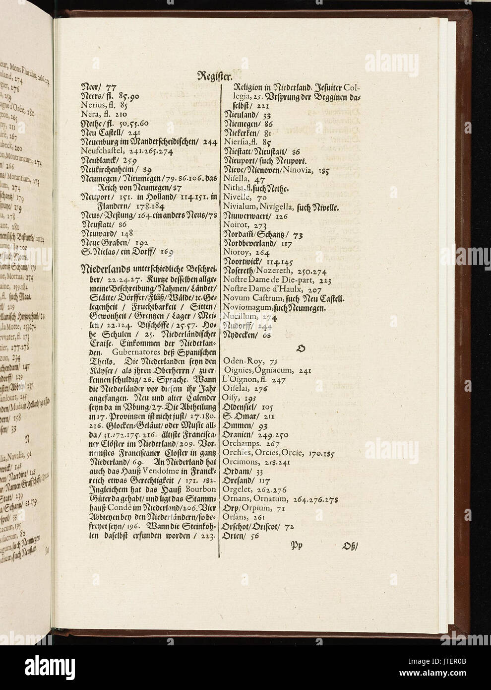 Topographia Circuli Burgundici (Merian) 536 Stockfoto