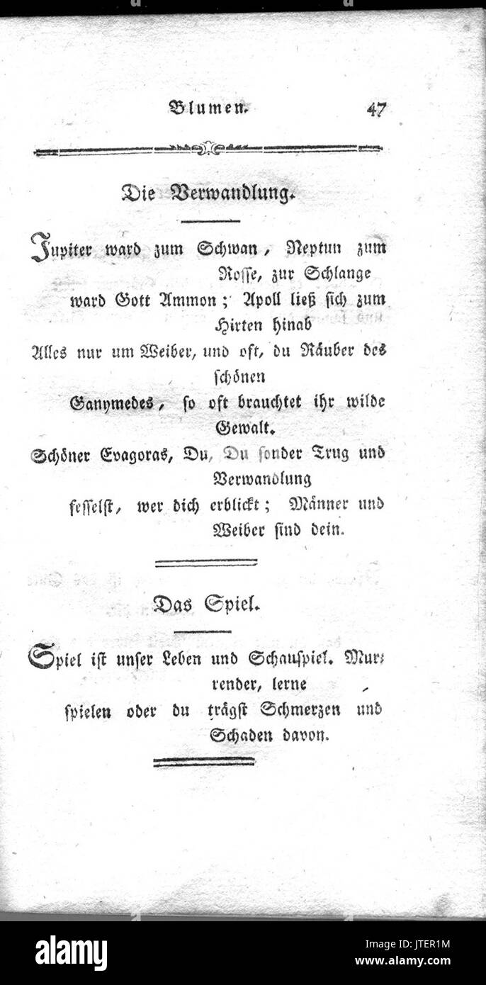 Zerstreute Blaetter Band I70 Stockfoto