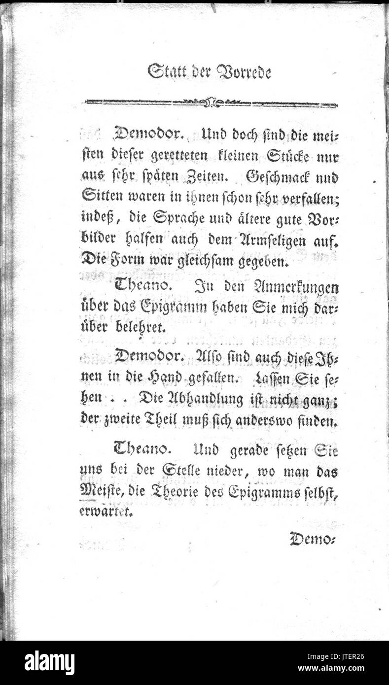 Zerstreute Blaetter Band I 7. Stockfoto