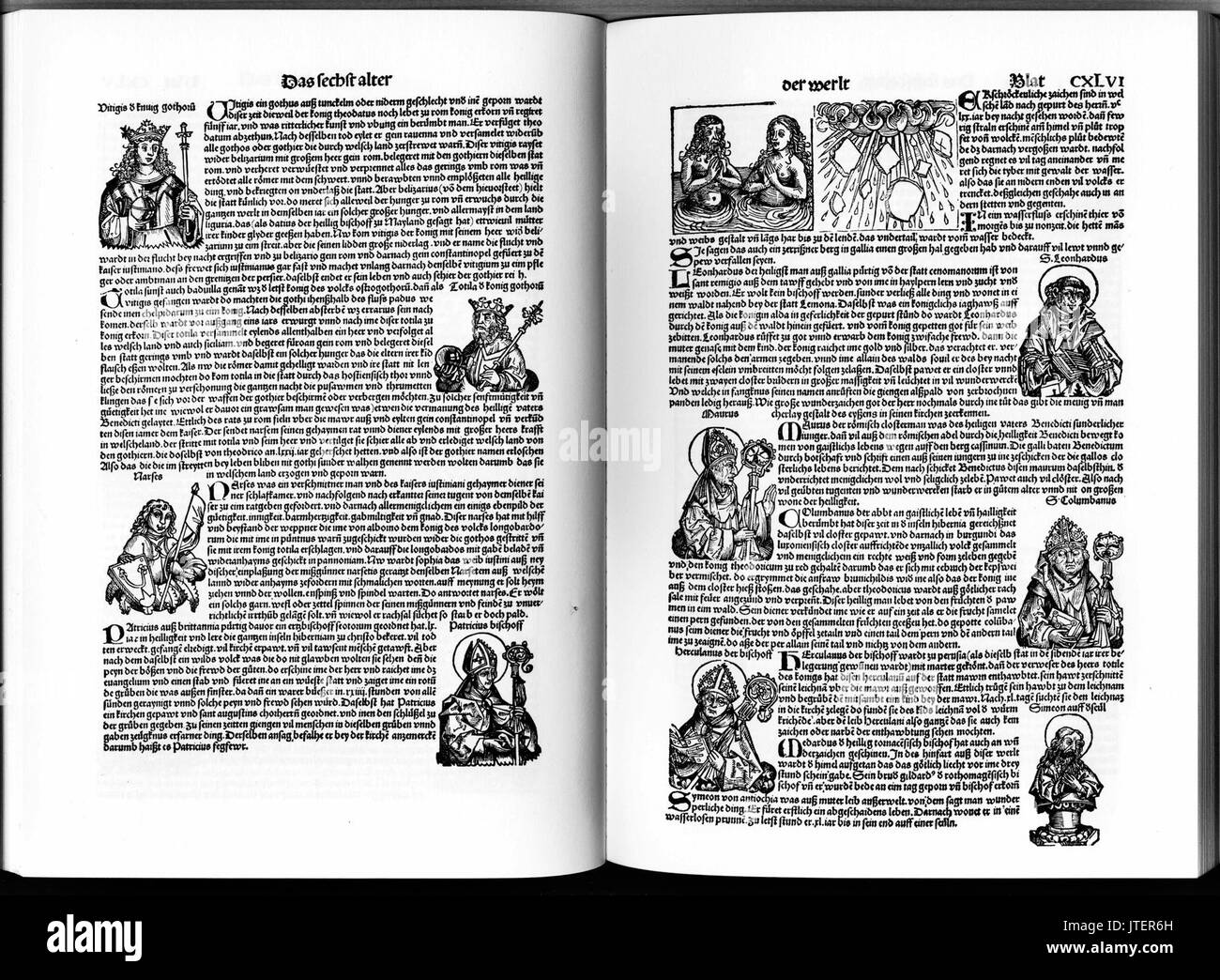 Schedelsche Weltchronik d146 Stockfoto