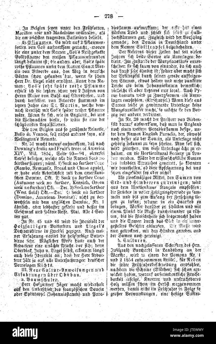 Pomologische Monatshefte Heft 1 278 Stockfoto
