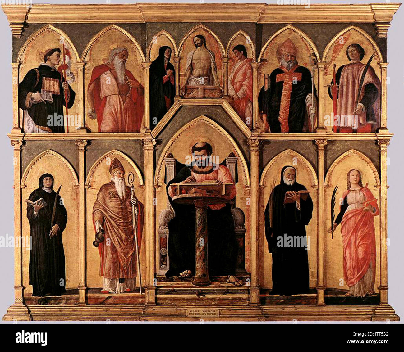 St. Lucas Altarbild Stockfoto