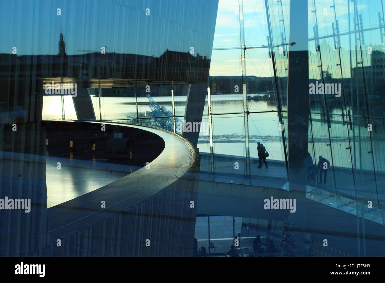 Innere der Oper Oslo, Oslo, Norwegen Stockfoto