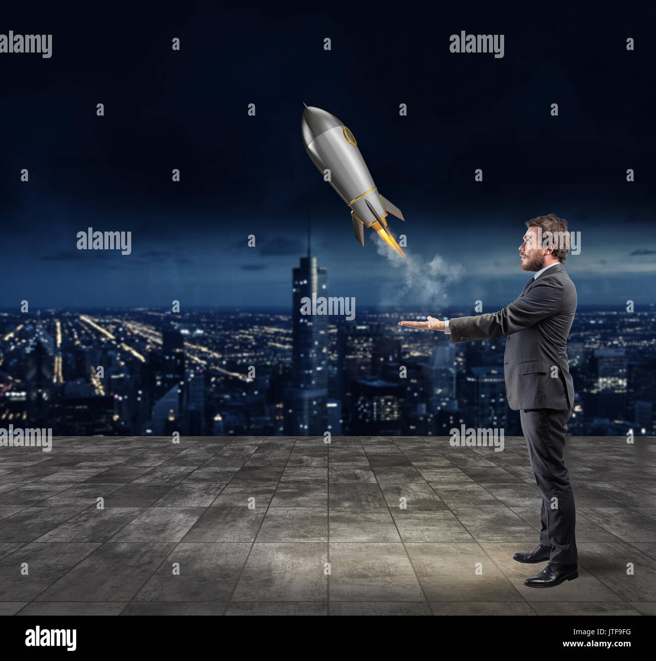 Start eines neuen Unternehmens. Konzept des Neugeschäfts Stockfoto