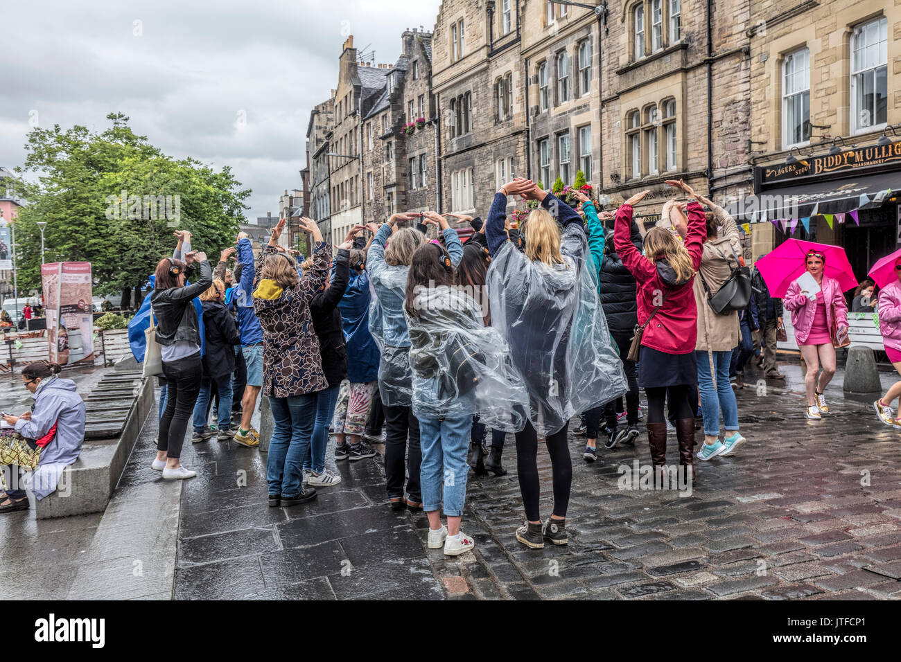 Wandern Diskothek in Edinburgh. Stockfoto
