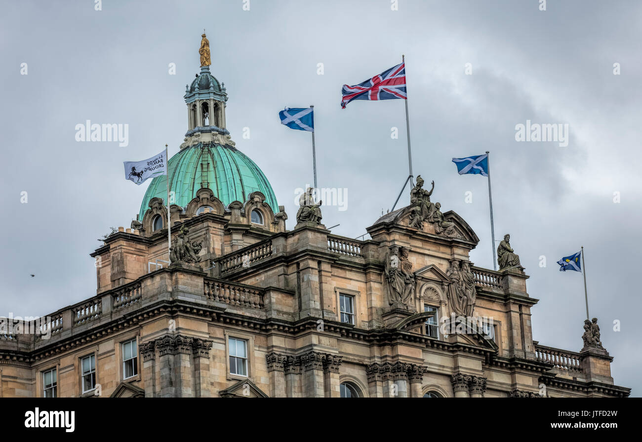 Lloyds Bank Gebäude in Edinburgh, Schottland Stockfoto