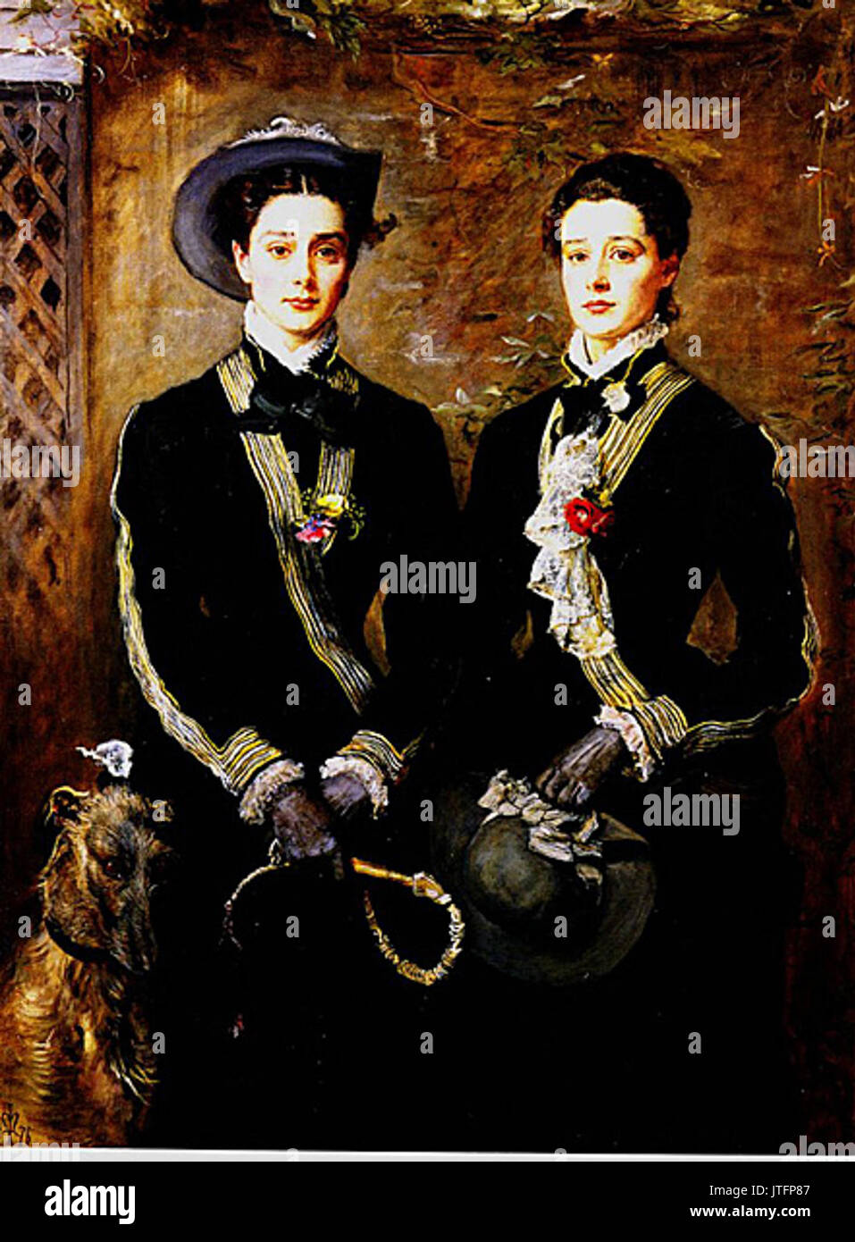 Zwillinge Grace und Kate Hoare 1876 Stockfoto