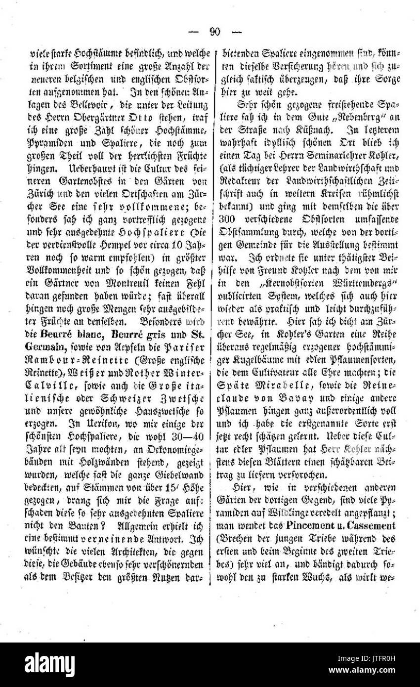 Pomologische Monatshefte Heft 1 090 Stockfoto