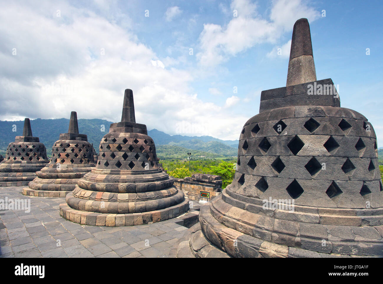 Borobudur Tempel in Indonesien Stockfoto