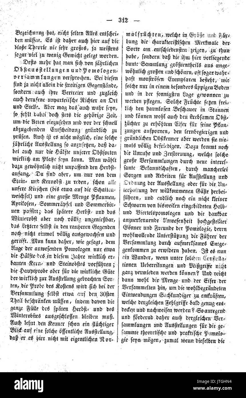 Pomologische Monatshefte Heft 1 312 Stockfoto