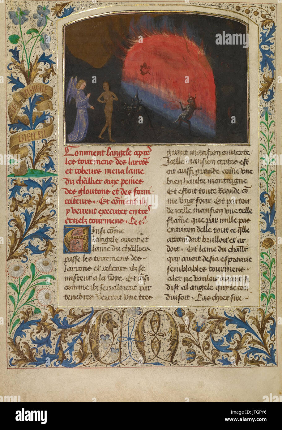 Simon Marmion (Flämisch, Aktiven 1450 1489) Das Haus der Phristinus Stockfoto