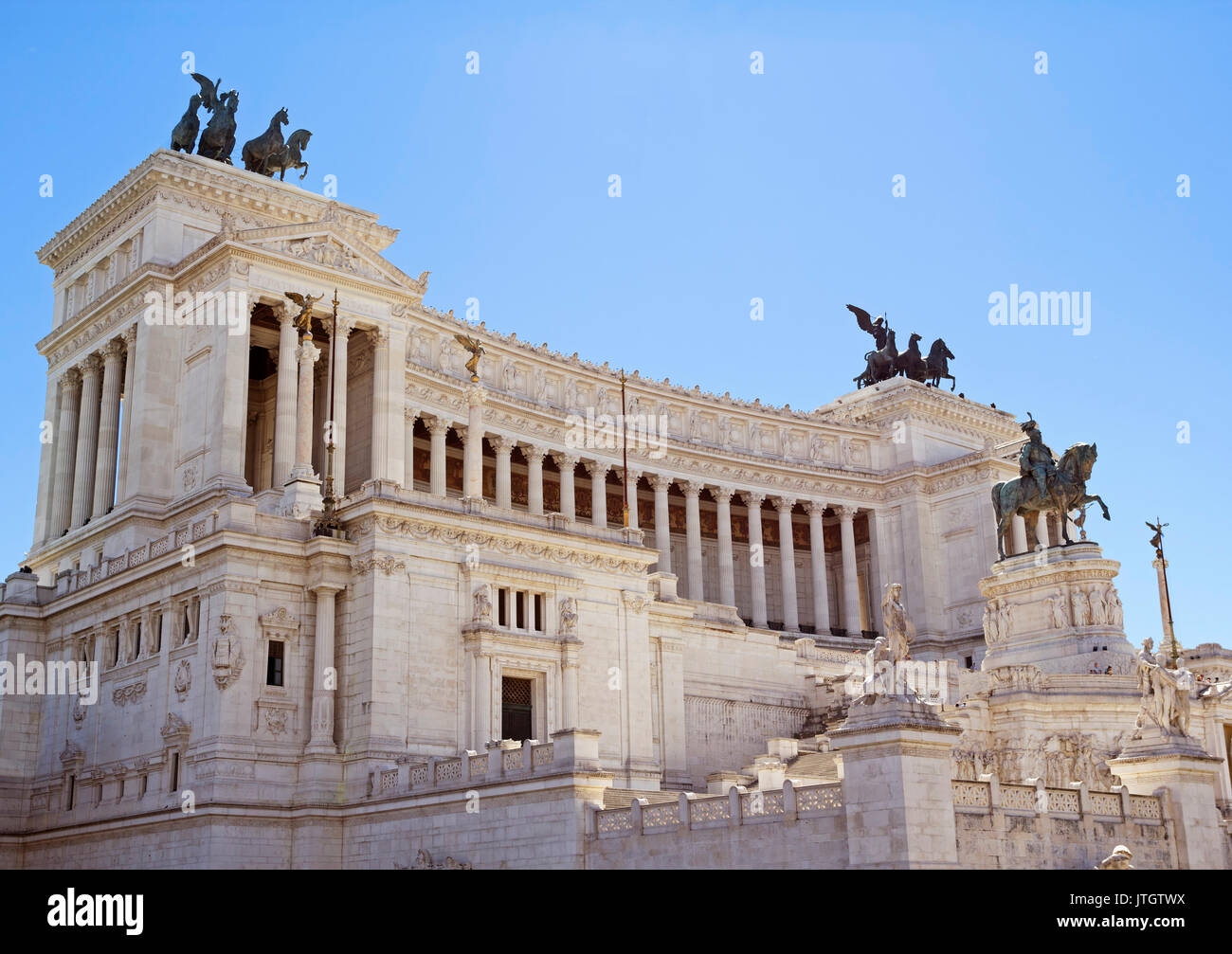 Altare della Patria, Nationales Denkmal Victor Emmanuel II. der erste König von einer einheitlichen Italien, in Rom, Italien Stockfoto