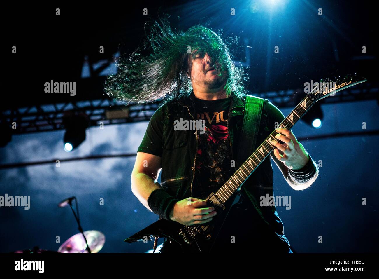 Mailand, Italien. 8 Aug, 2017. Trivium live bei Carroponte Credit: Roberto Finizio / alamy Leben Nachrichten Stockfoto