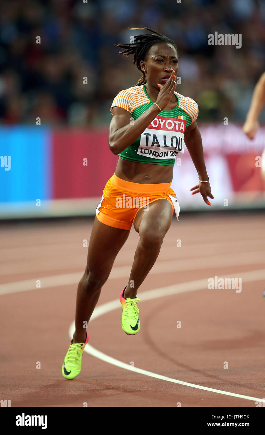 London, Großbritannien. 8. August 2017. Marie Josee Ta Lou 200 m
