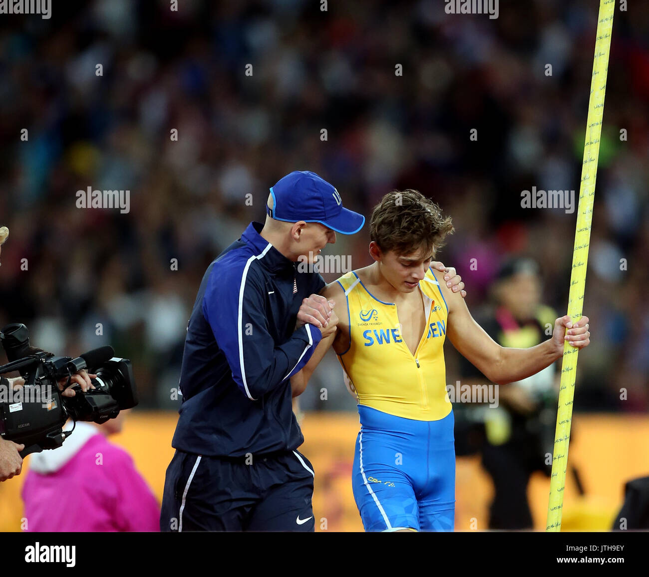 London, Großbritannien. 8. August 2017. Samkendricks & Armand Duplantis Stabhochsprung Final Leichtathletik WM London 2017 Stam, London, England, 08. August 2017 Credit: Allstar Bildarchiv/Alamy Live News Credit: Allstar Bildarchiv/Alamy leben Nachrichten Stockfoto