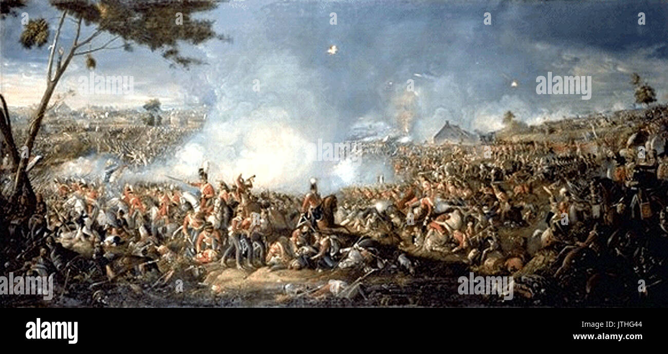 Sadler, Schlacht von Waterloo Stockfoto