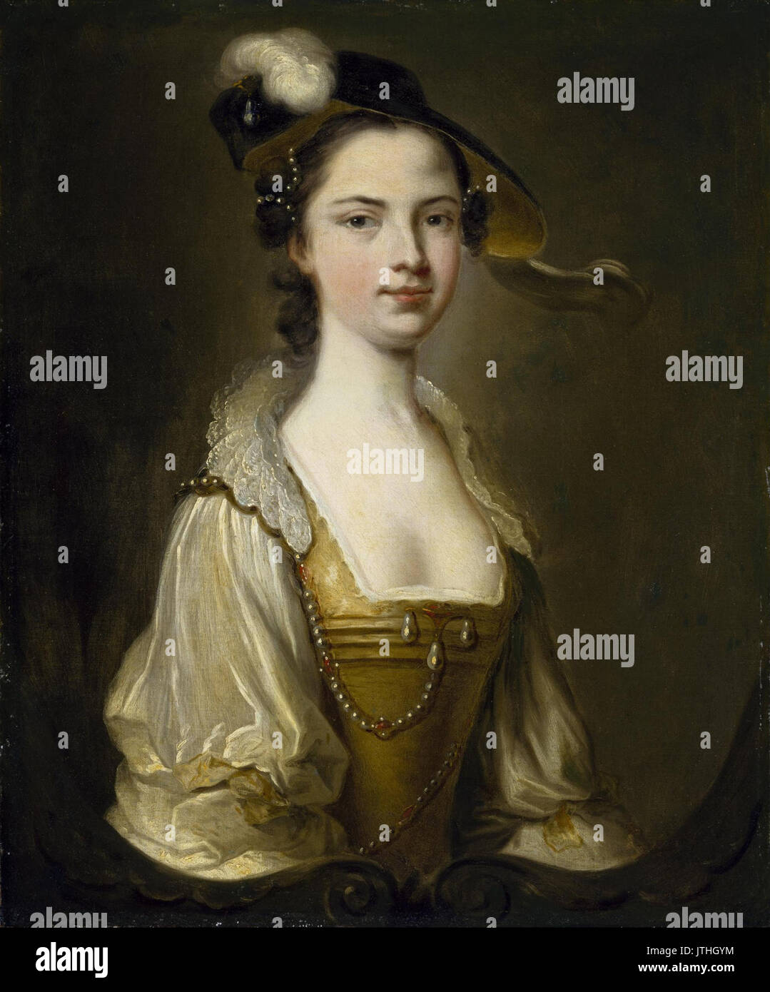 Thomas Hudson Bildnis einer Dame Stockfoto