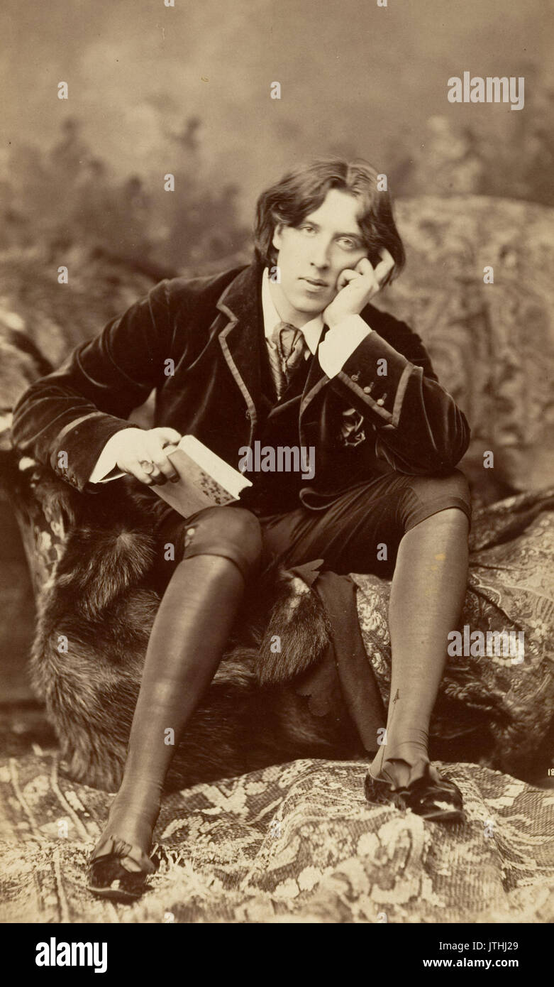 Oscar Wilde Sarony Stockfoto