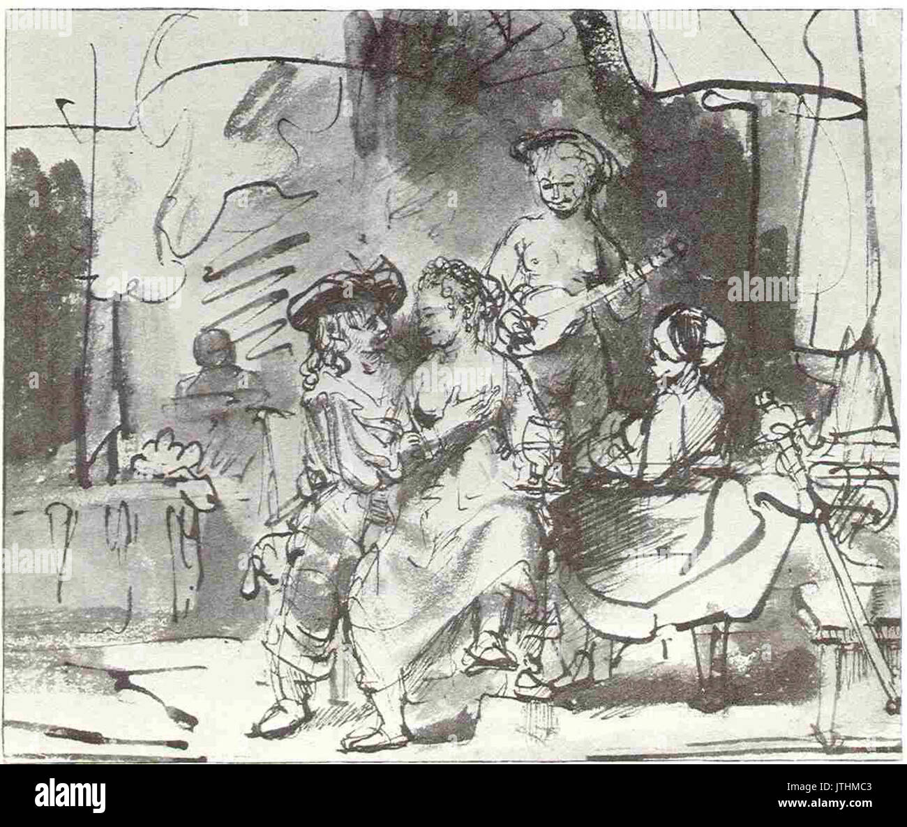 Rembrandt Der verlorene Sohn in der Taverne Stockfoto