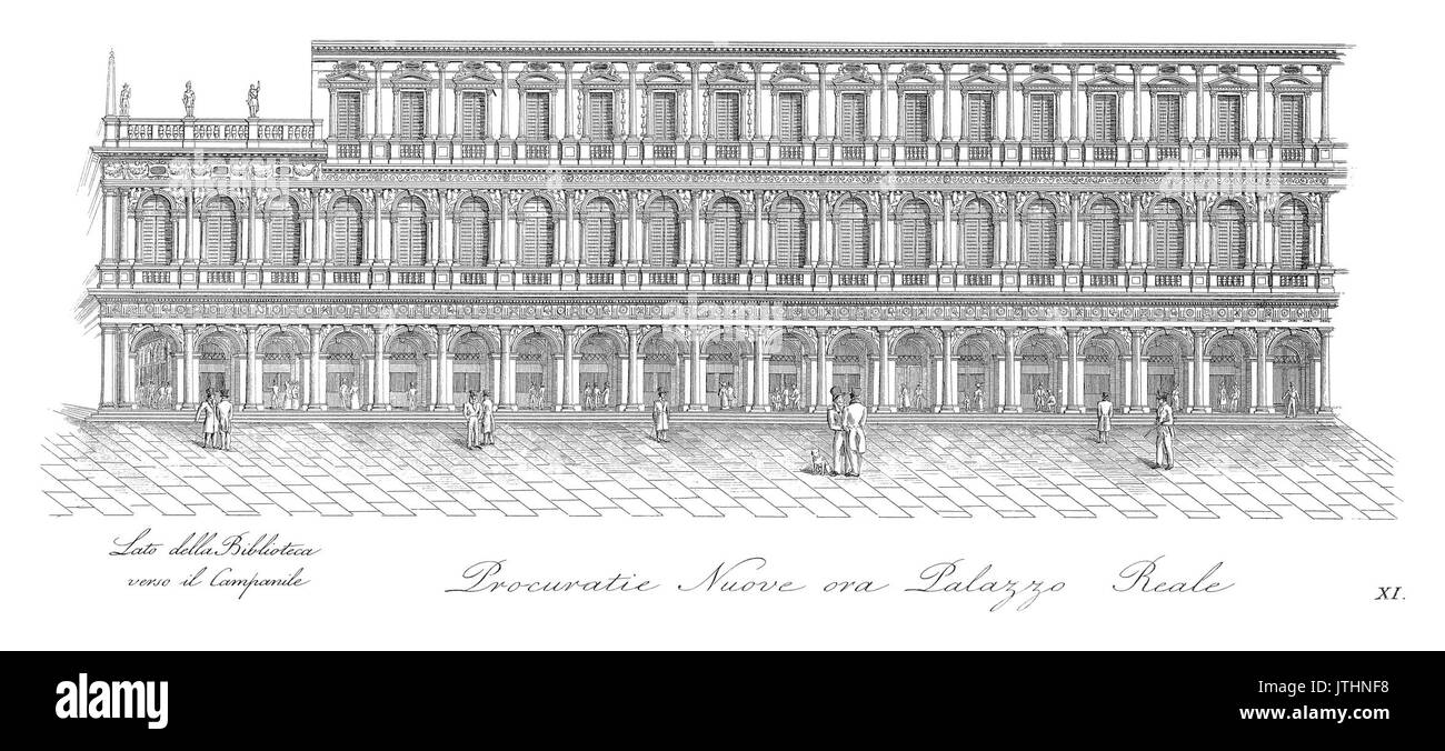 Quadri Moretti, Piazza San Marco (1831), 11 Stockfoto